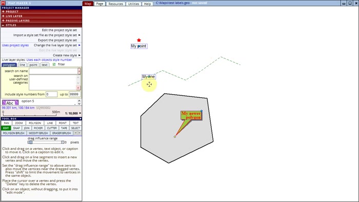 Video thumbnail: Editing labels of polygons, lines, and points